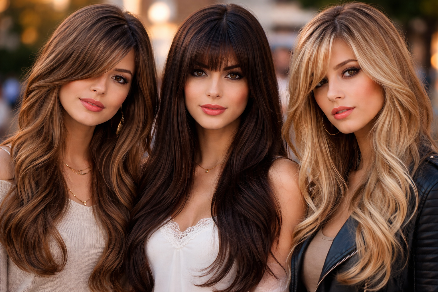 Красиві жіночі стрижки з довгим чубчиком