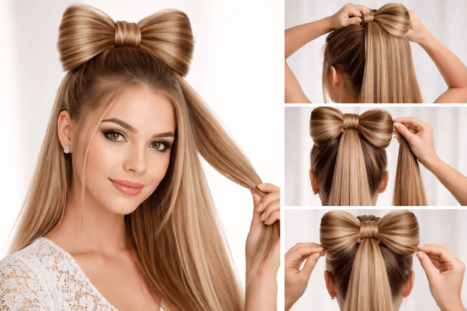 Як зробити зачіску бантик самостійно з волосся: покрокова інструкція