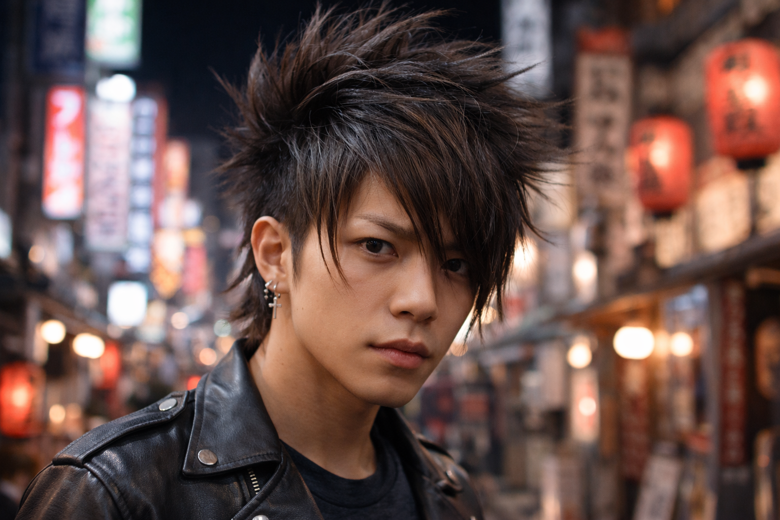 Японские прически для мужчин с асимметричной стрижкой и современной укладкой