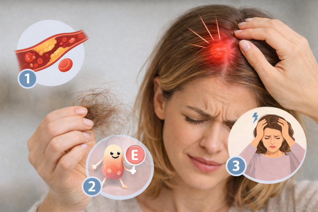 Боль кожи головы и выпадение волос Болит кожа головы и выпадают волосы