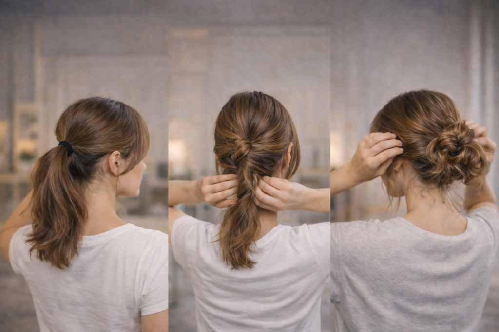 Быстрые прически за 5 минут на средние волосы