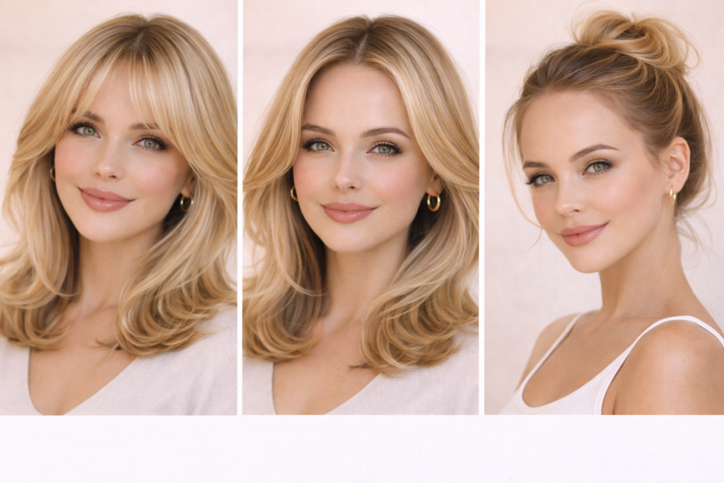 Щоденні поради для зачіски при високому лобі Щоденні прийоми укладки для високого лоба: об’єм біля коріння, пасма біля обличчя, м’яка текстура