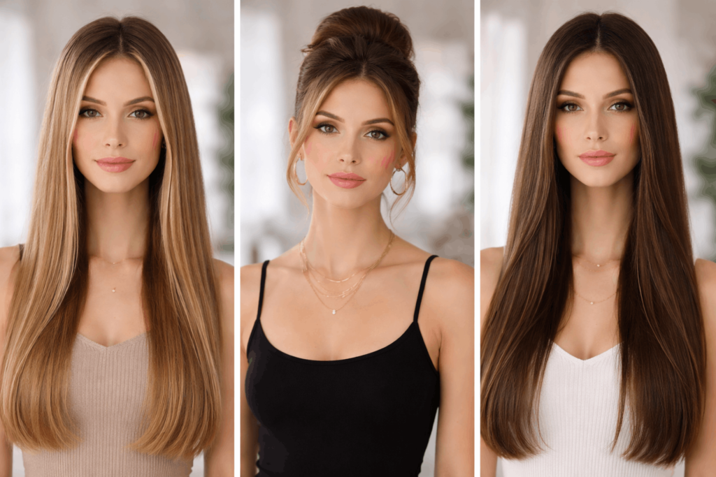 Невдалі зачіски для вузького обличчя: гладкі витягнуті форми та високий обʼєм зверху