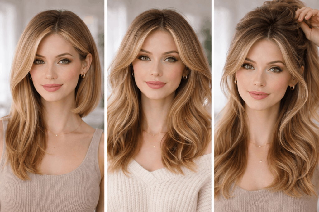 Як візуально розширити обличчя зачіскою: боковий проділ, хвилі, обʼєм по скронях