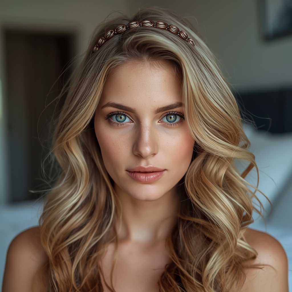 Грецька зачіска з обідком Грецька зачіска з обідком для довгого волосся у класичному стилі