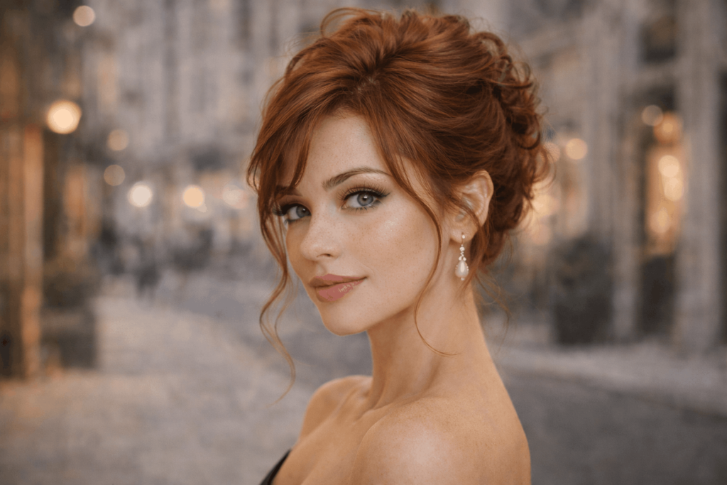 Елегантний Низький Пучок Для Вечора