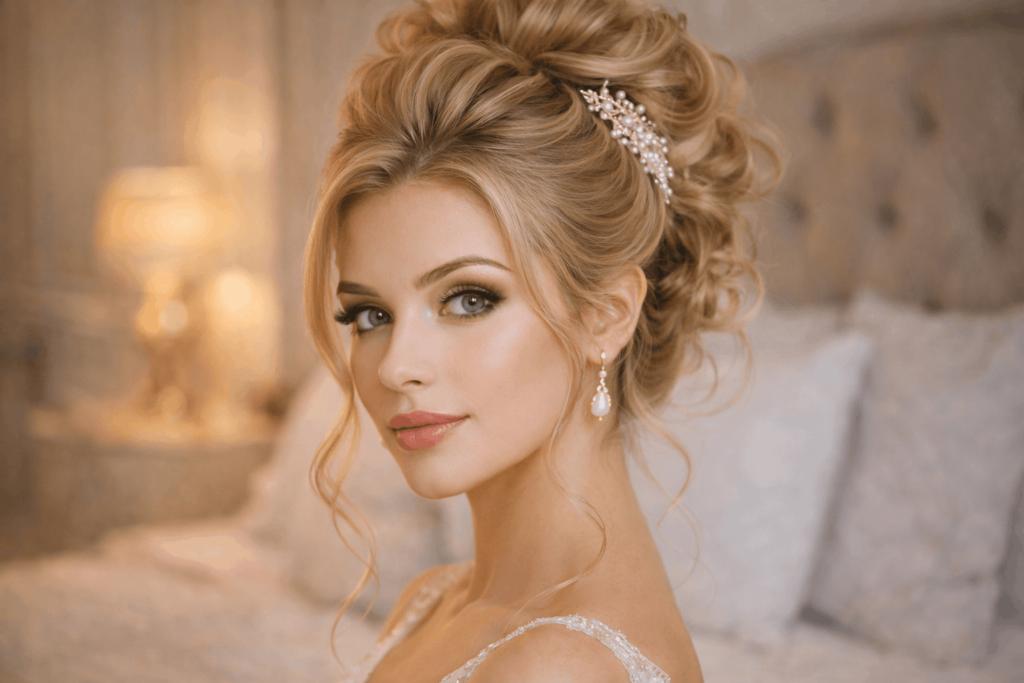 Високий пучок зачіска Класична висока зачіска у вигляді акуратного пучка.