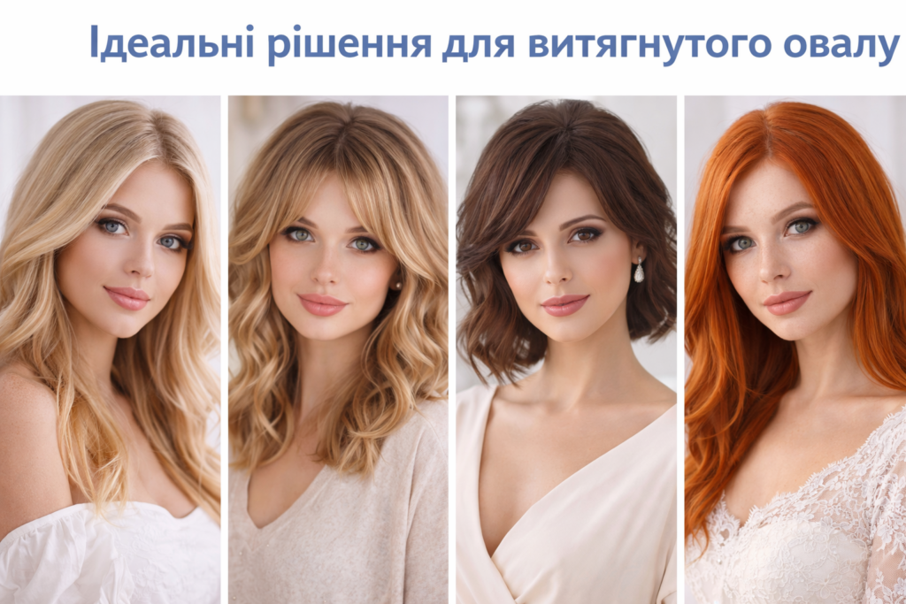 Стрижки та зачіски для витягнутого овального обличчя – приклади ідеальних рішень для різної довжини волосся