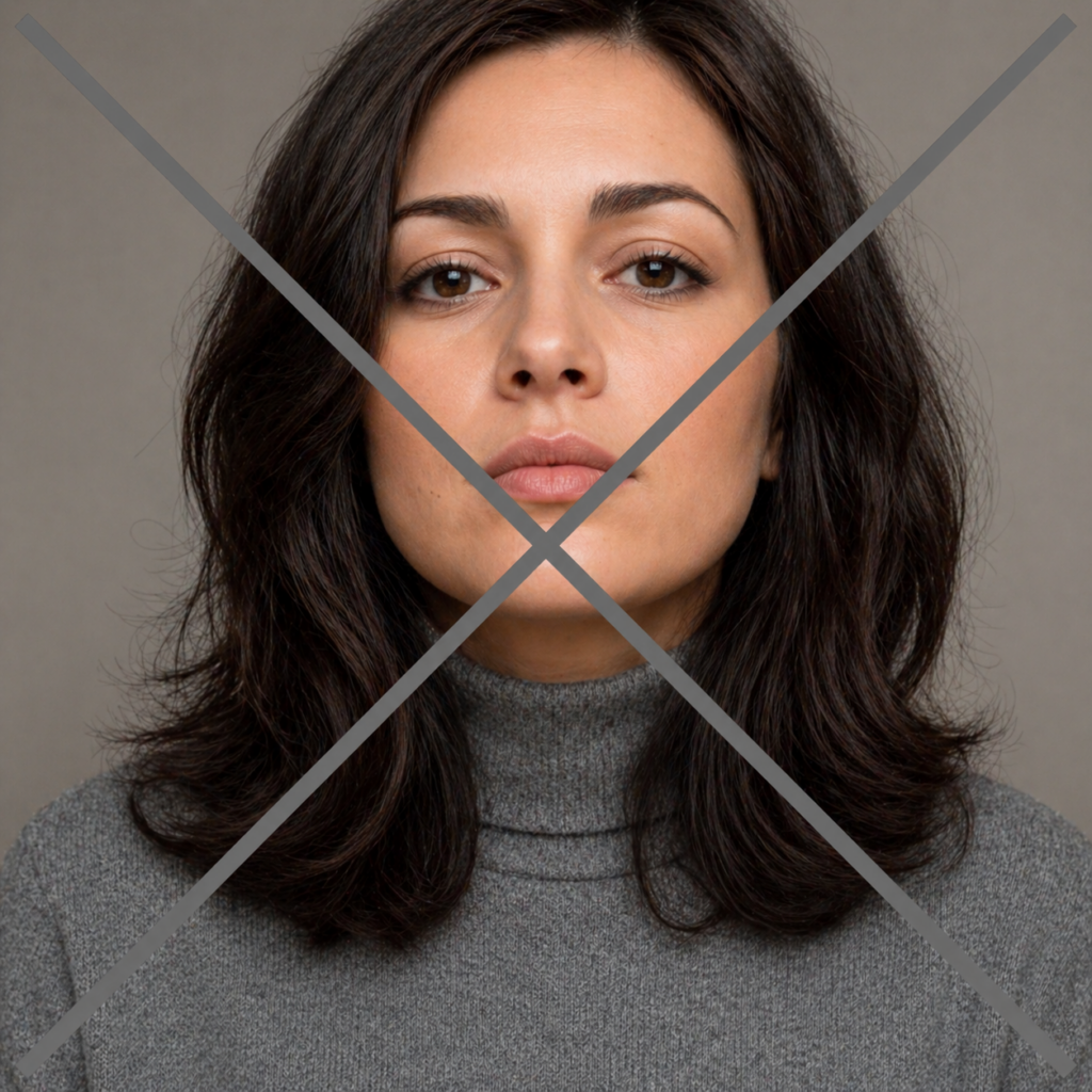 Волосся закриває шию прямий проділ невдала зачіска