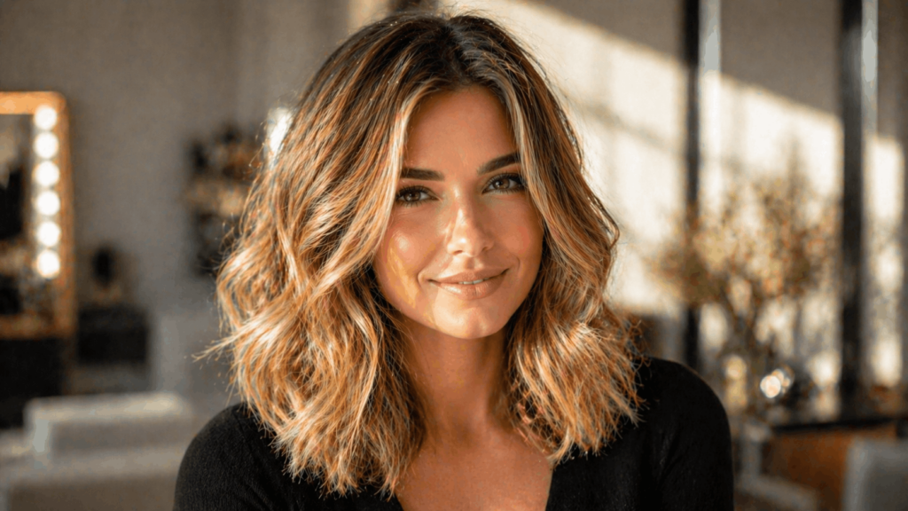 Прическа для редких волос средняя длина объем