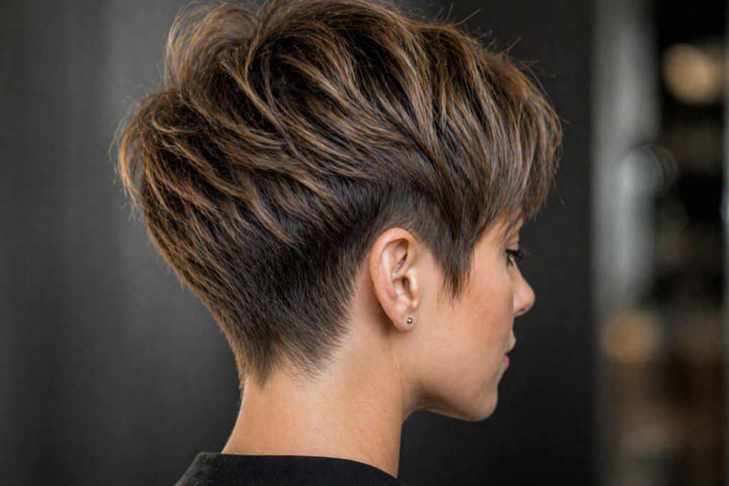 Подовжений боб каре відкритий потилиця коротка шия