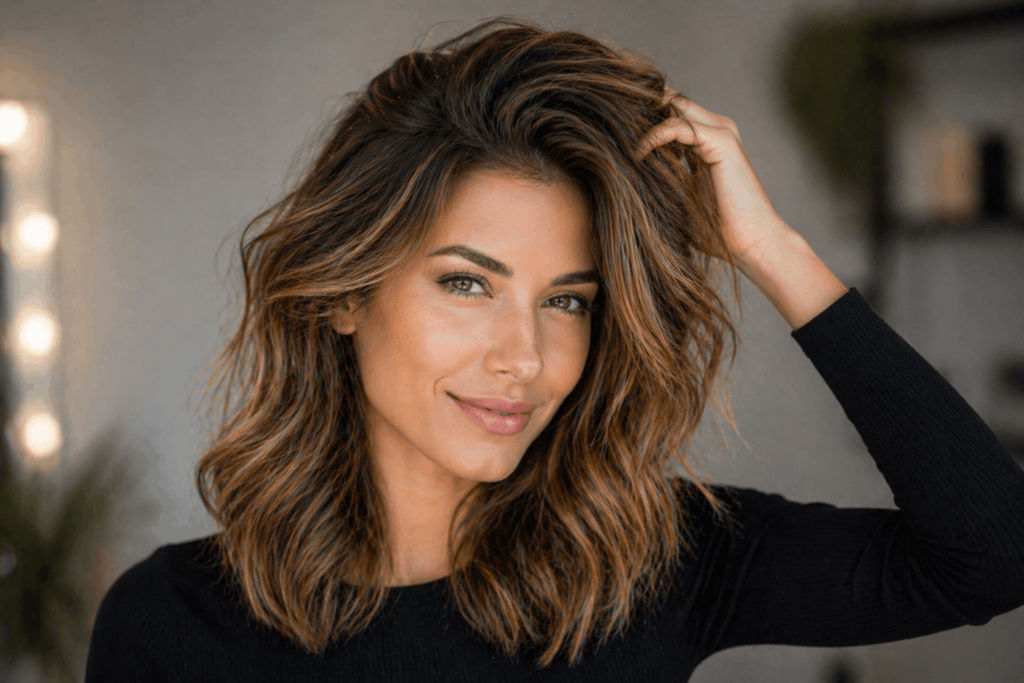 Обʼємна укладка локони текстура для тонкого волосся