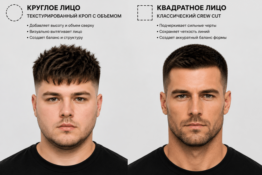 Как выбрать мужскую стрижку под лицо Подбор мужской прически по форме лица