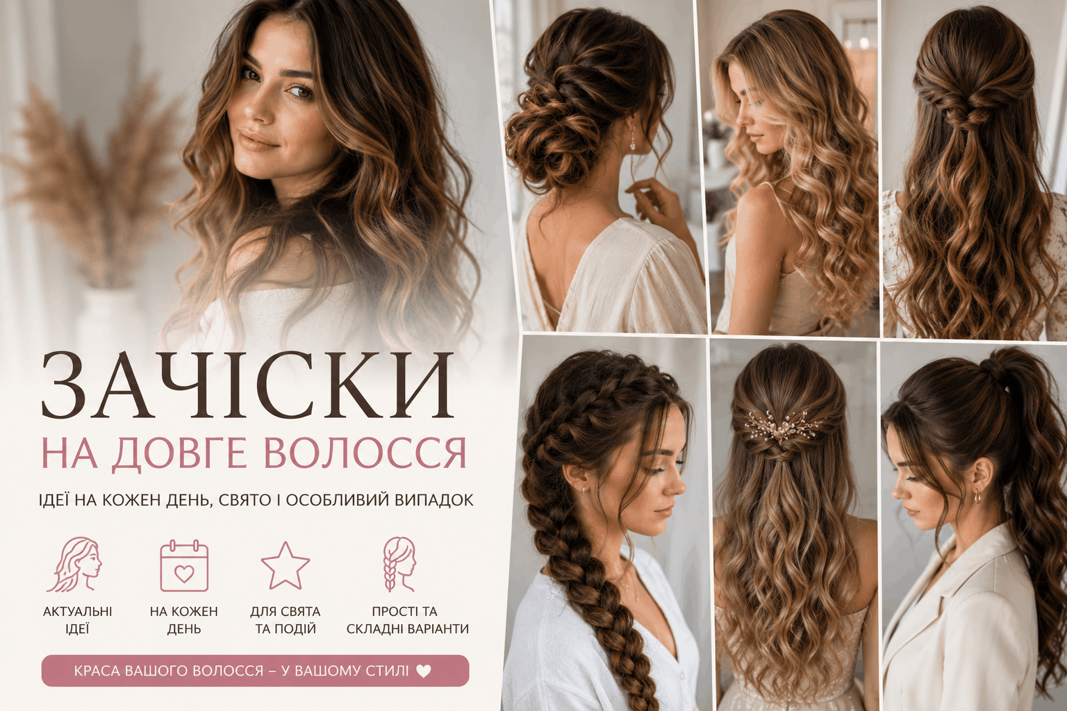 Довгі зачіски